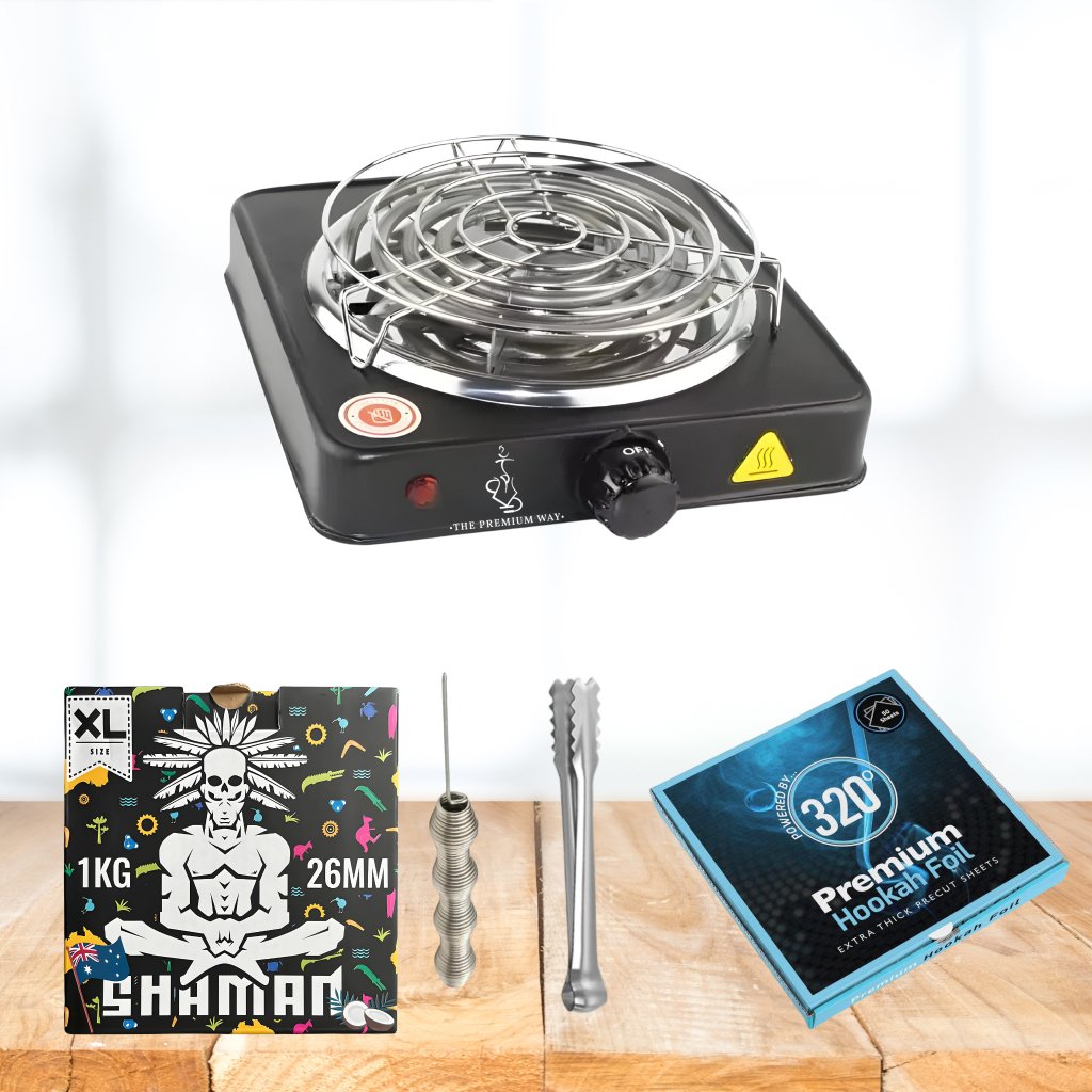 The Premium Way - Ultimate Shisha Setup Bundle: Burner, Coals, & Accessories - The Premium Way, image 12 of 12