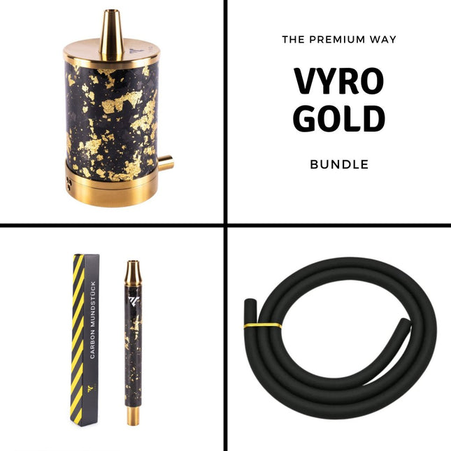 The Premium Way - VYRO One Gold with Mouthpiece & Hose Bundle - The Premium Way