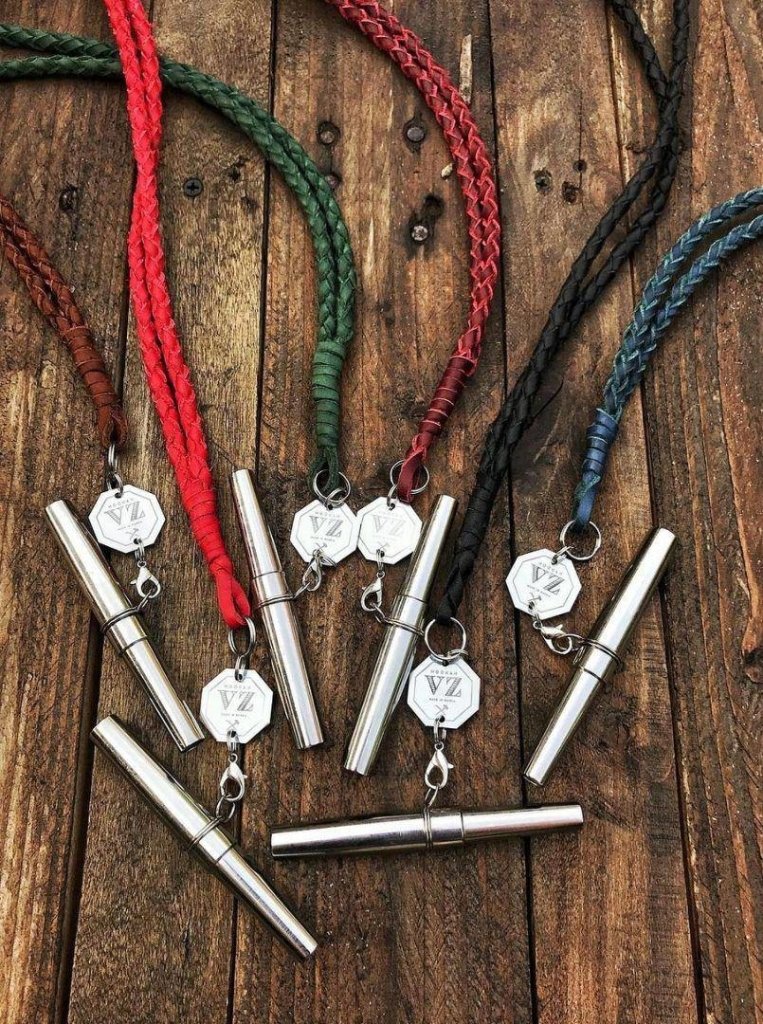 VZ Hookah - V.Z. Hookah - Deluxe Red Leather Personal Mouthtip - The Premium Way, image 11 of 12